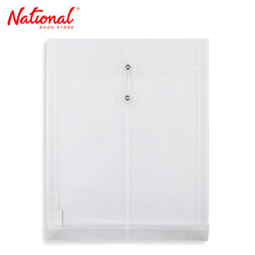 Morning Glory Plastic Envelope 51721-86918 Clear A4 Expanding String Lock Vertical - School Supplies