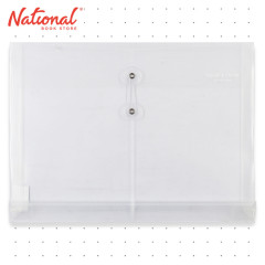 Morning Glory Plastic Envelope 51721-86923 Clear A4 Expanding String Lock Horizontal