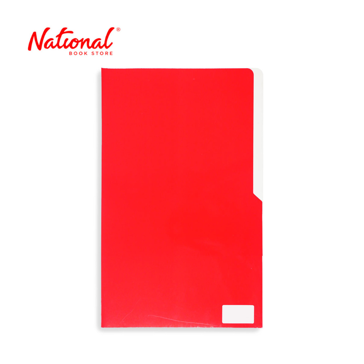 Tomodachi Folder Colored TPF Long with Inside Pockets Both Sides, Red - School Supplies