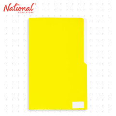 Tomodachi Folder Colored TPF Long with Inside Pockets Both Sides, Yellow - School Supplies