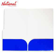 Tomodachi Folder Colored TPF Long with Inside Pockets Both Sides, Ranger Blue - School Supplies