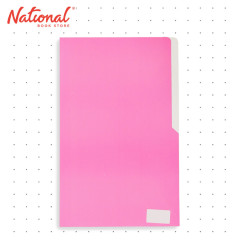 Tomodachi Folder Colored TPF Long with Inside Pockets Both Sides, Atlis Pink - School Supplies