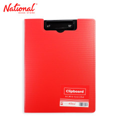 Best Buy Clipboard 6011a4 A4 with Cover Metal Clip Red -...