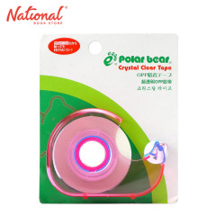 Polarbear Adhesive Tape Crystal Clear with Dispenser...