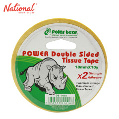 Polarbear Double-Sided Tape Tissue Big Roll 18mmx10yrd...