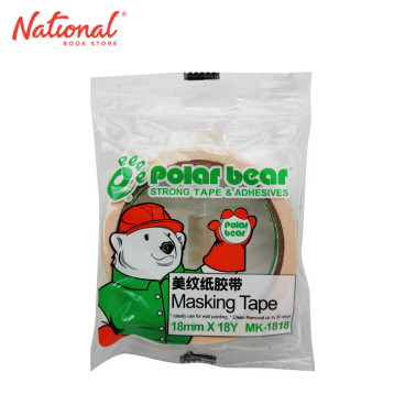 Polarbear Masking Tape Big Roll 18mmx18yrd MK1818 - School & Office Supplies