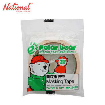 Polarbear Masking Tape Big Roll 24mmx18yrd Mk2418 - School & Office Supplies