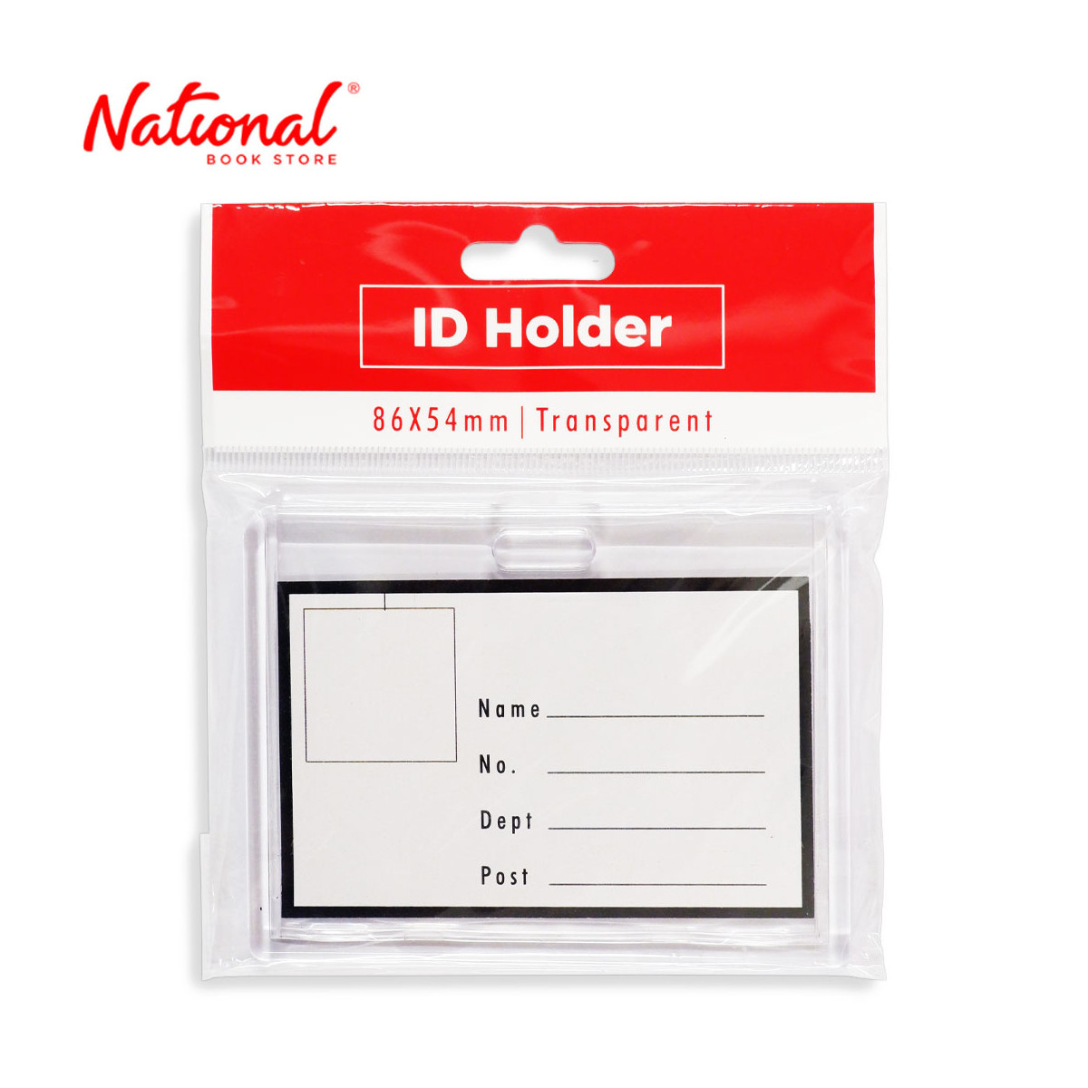 Best Buy Id Protector Horizontal Transparent Slide Card Holder 86x54mm T-1191H - School & Office