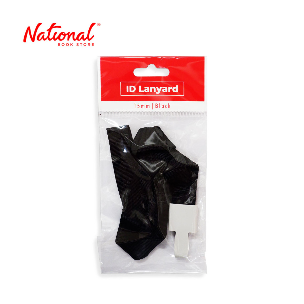 Best Buy ID Lanyard Royal Black with Plastic Hook 15mm K-1214 - School & Office Supplies