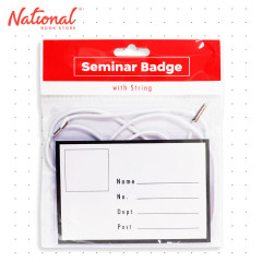 Best Buy Seminar ID Badge with String 3.75x4.25mm SB-001 - School & Office Supplies