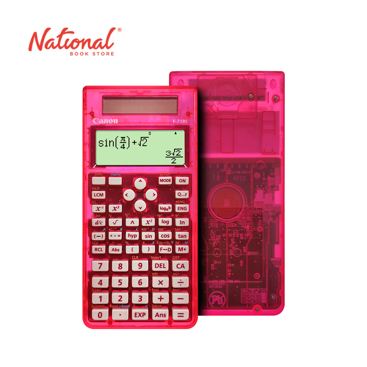 Canon Scientific Calculator F-718S Transparent 264 Functions - School Equipment