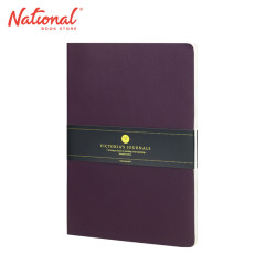 Victoria Journal A5 40 Sheets Polyurethane Leather Venzi Cahier Softcove 80gsm Ivory