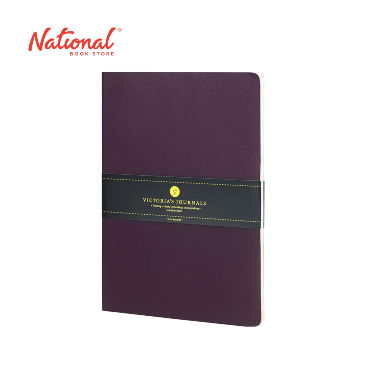 Victoria Journal A5 40 Sheets Polyurethane Leather Venzi Cahier Softcove 80gsm Ivory