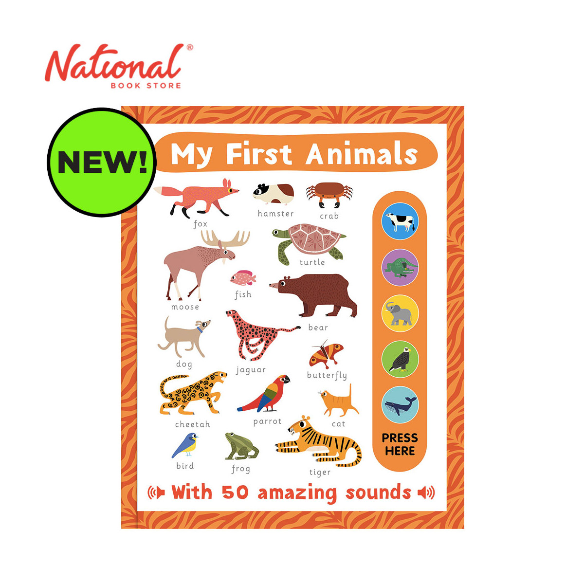 My First Animals: Giant Learning Sound - Hardcover - Preschool Books