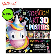 Scratch Art 3D Posters: Unicorn & Friends - Trade Paperback - Hobbies for Kids