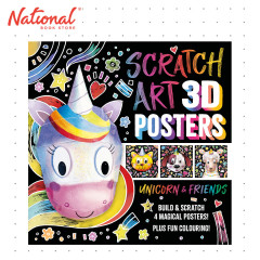 Scratch Art 3D Posters: Unicorn & Friends - Trade Paperback - Hobbies for Kids
