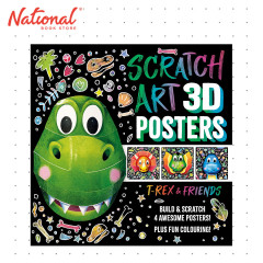 Scratch Art 3D Posters: T-Rex & Friends - Trade Paperback - Hobbies for Kids