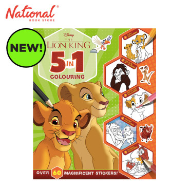 Disney The Lion King: 5-In-1 Colouring - Trade Paperback - Activity Books for Kids