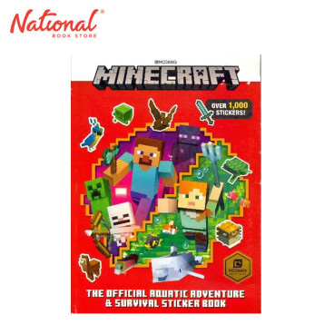 Minecraft: The Official Aquatic Adventure & Survival Sticker - Trade Paperback - Reference for Kids