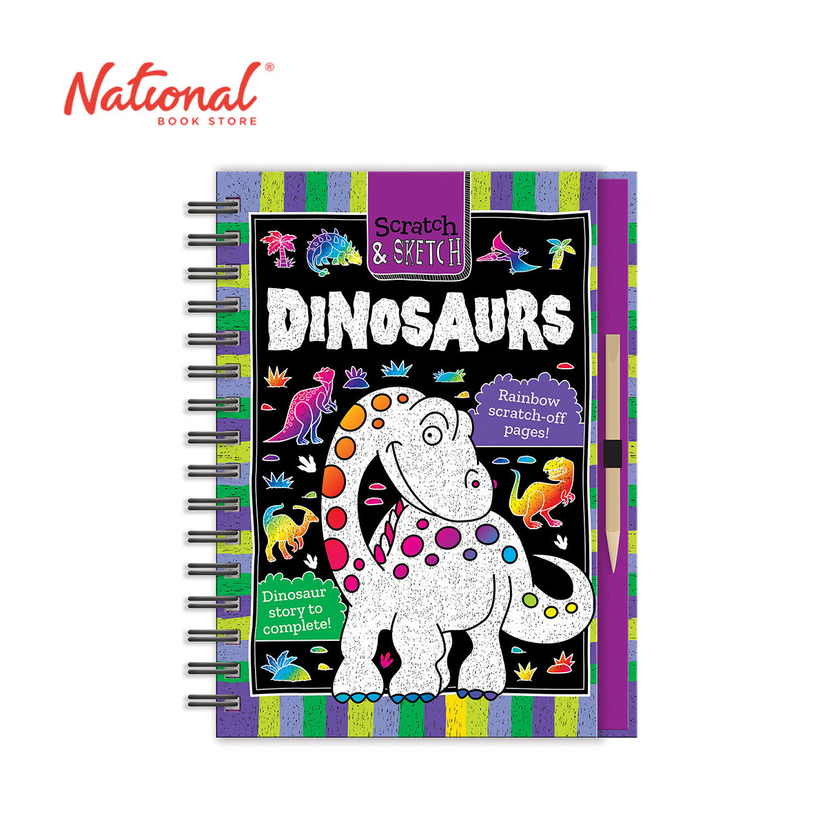 Scratch & Sketch Dinosaurs Spiral - Hardcover - Arts & Crafts for Kids
