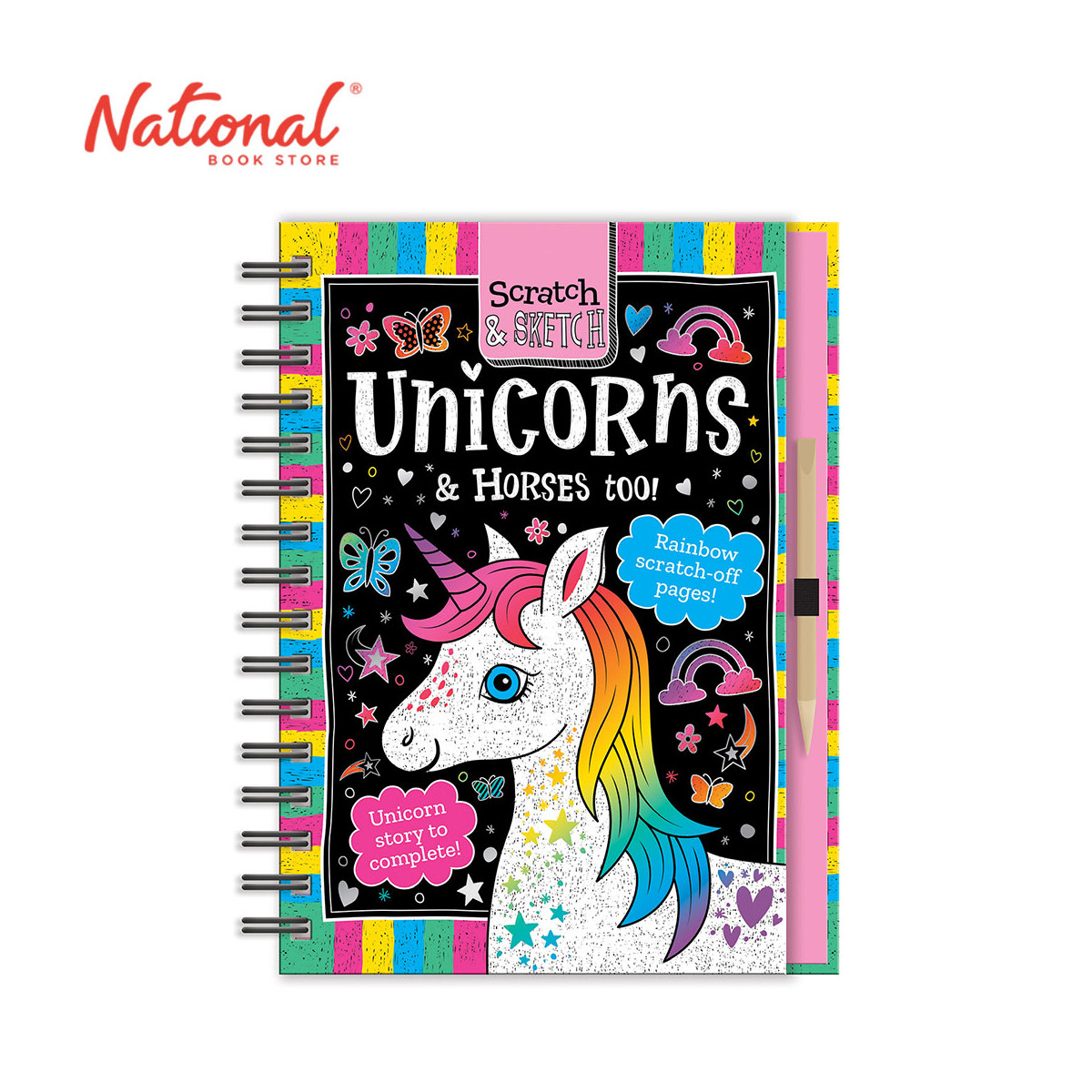 Scratch & Sketch Unicorns & Horses - Hardcover - Arts & Crafts for Kids