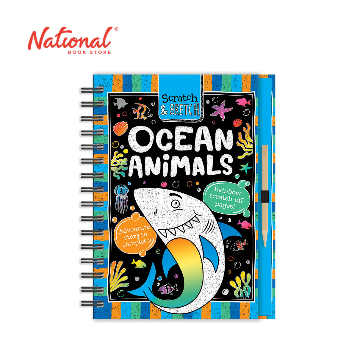 Scratch & Sketch Ocean Animals Spiral - Hardcover - Arts & Crafts for Kids