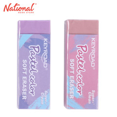 Keyroad Rubber Eraser PVC Free Pastel 2's Pink & Purple...