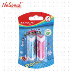Keyroad Rubber Kaleidoscope PVC Free Geometric Cross Section 2's Pink & Blue KR971852 - Eraser