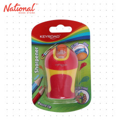 Keyroad Two-Hole Sharpener Colour Special Soft Touch For Colored Pencil Red Yellow KR971524
