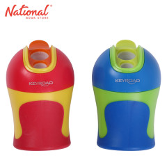 Keyroad Two-Hole Sharpener Colour Special Soft Touch For Colored Pencil Red Yellow KR971524
