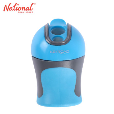 Keyroad 2-Hole Sharpener Colour Special Soft Touch For Pencils Blue Gray KR971583 - School Supplies