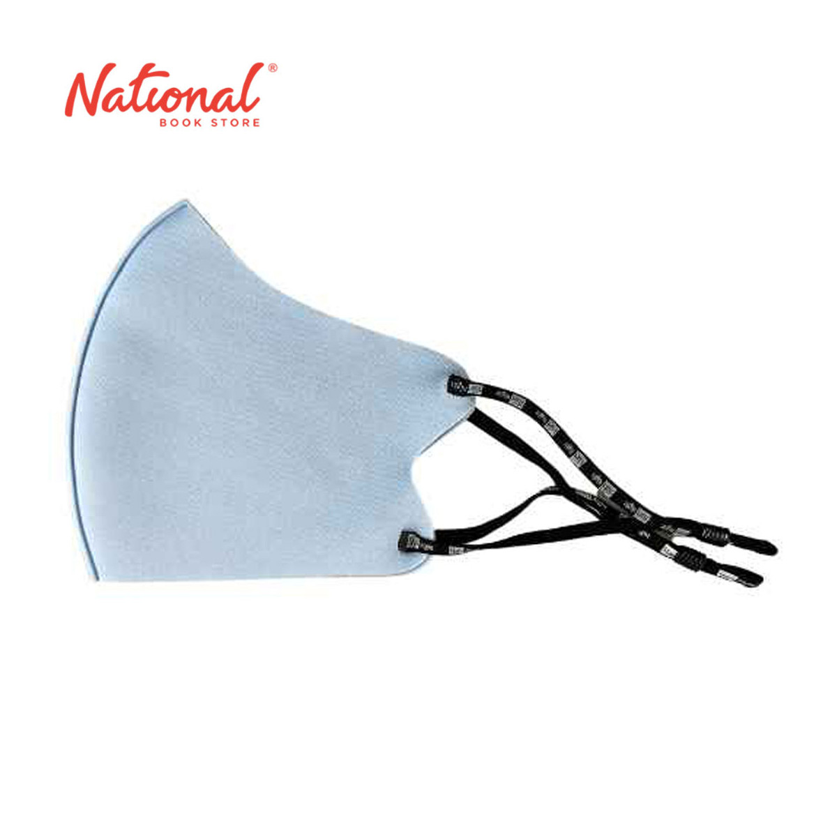 Start Right Face Mask Adult Washable Flat Fold Adjustable Earloop Light Blue 2's - Medical Supplies