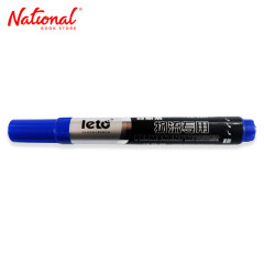 Leto Permanent Marker Refillable Blue Bullet PM-9901 -...