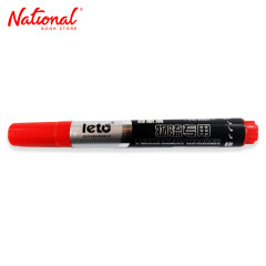 Leto Permanent Marker Refillable Red Bullet PM-9901 -...
