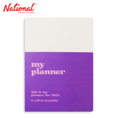 Planner 2024 Monthly A5 12 Sheets Ube Kraft