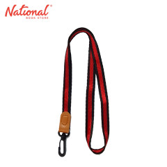 Lanyard Two Tone With Plastic Hook Black & Red No.1 -...