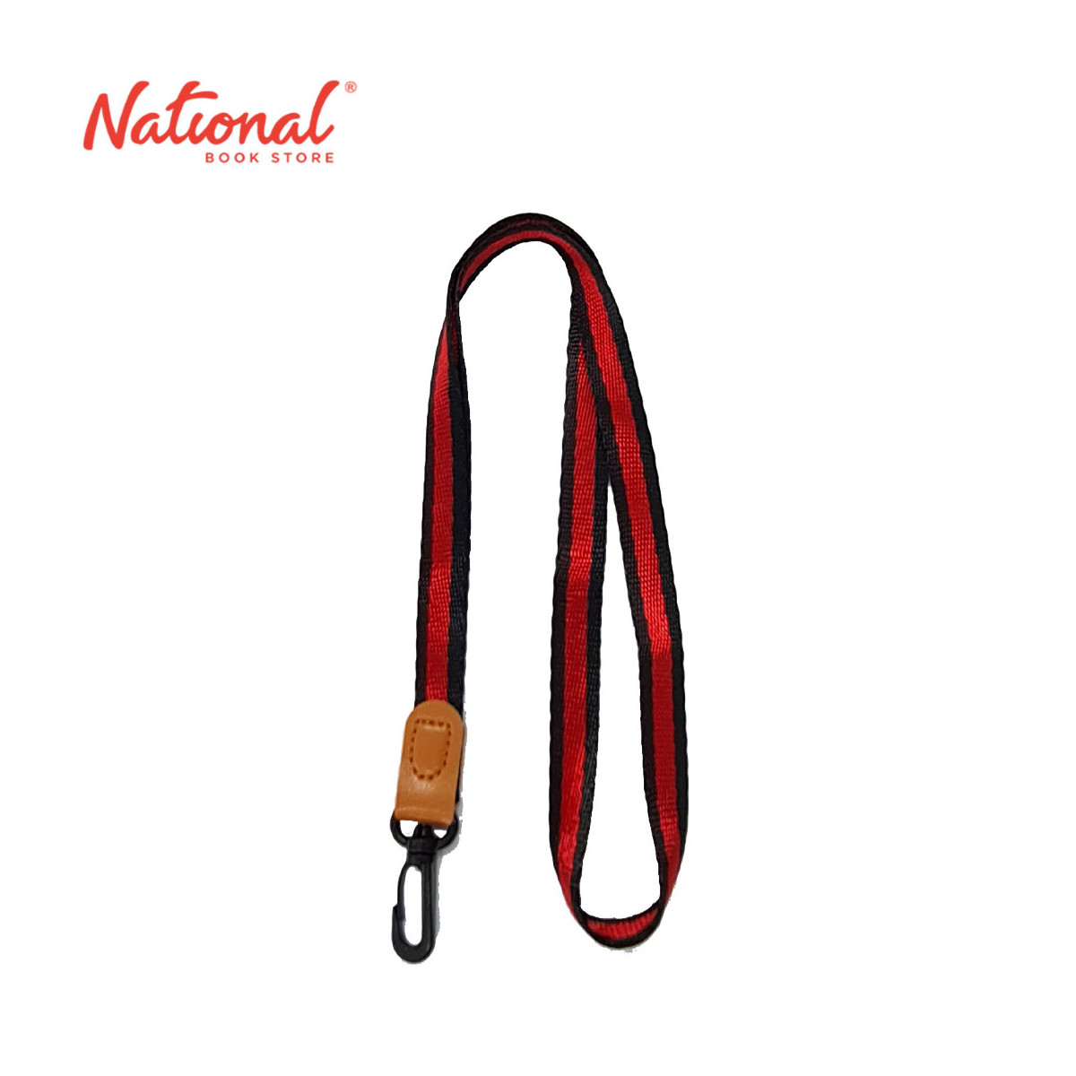 Lanyard Two Tone With Plastic Hook Black & Red No.1 - School & Office Supplies