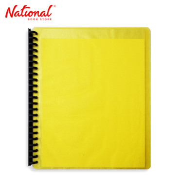 Seagull Clearbook Refillable 9923 Short 20 sheets 23 holes Transparent Yellow - Office Supplies