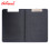 Clipboard Long With Cover Wire Clip Leatherette Material, Black - School & Office Supplies