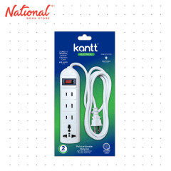 Kantt Extension Cord KAW-ECUO3G 3G+1 Universal 2 meters, White - Home & Office Equipment