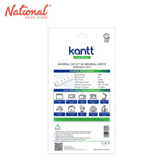 Kantt Extension Cord KAW-ECUO4S 4 Gang Universal, White - Home & Office Equipment