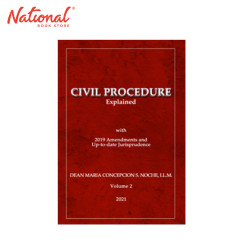*SPECIAL ORDER* Civil Procedure Explained Vol. 2 (2021) by Dean Maria Concepcion Noche - Hardcover - Law Books