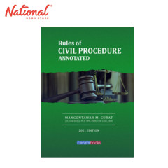 *SPECIAL ORDER* Rules of Civil Procedure Annotated (2021) by Atty. Mangontawar Gubat - Hardcover - Law Books