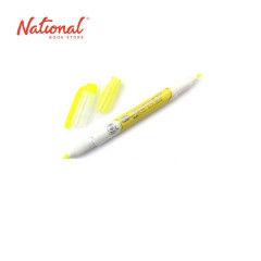 ZEBRA JUSTFIT DOUBLE TIP HIGHLIGHTER WKT17-Y YELLOW