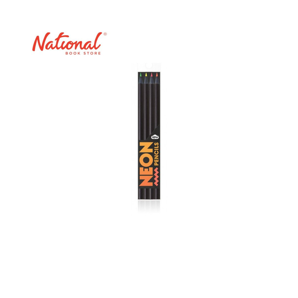 NATURAL PRODUCTS COLORED PENCIL W9354 4 COLORS NEON