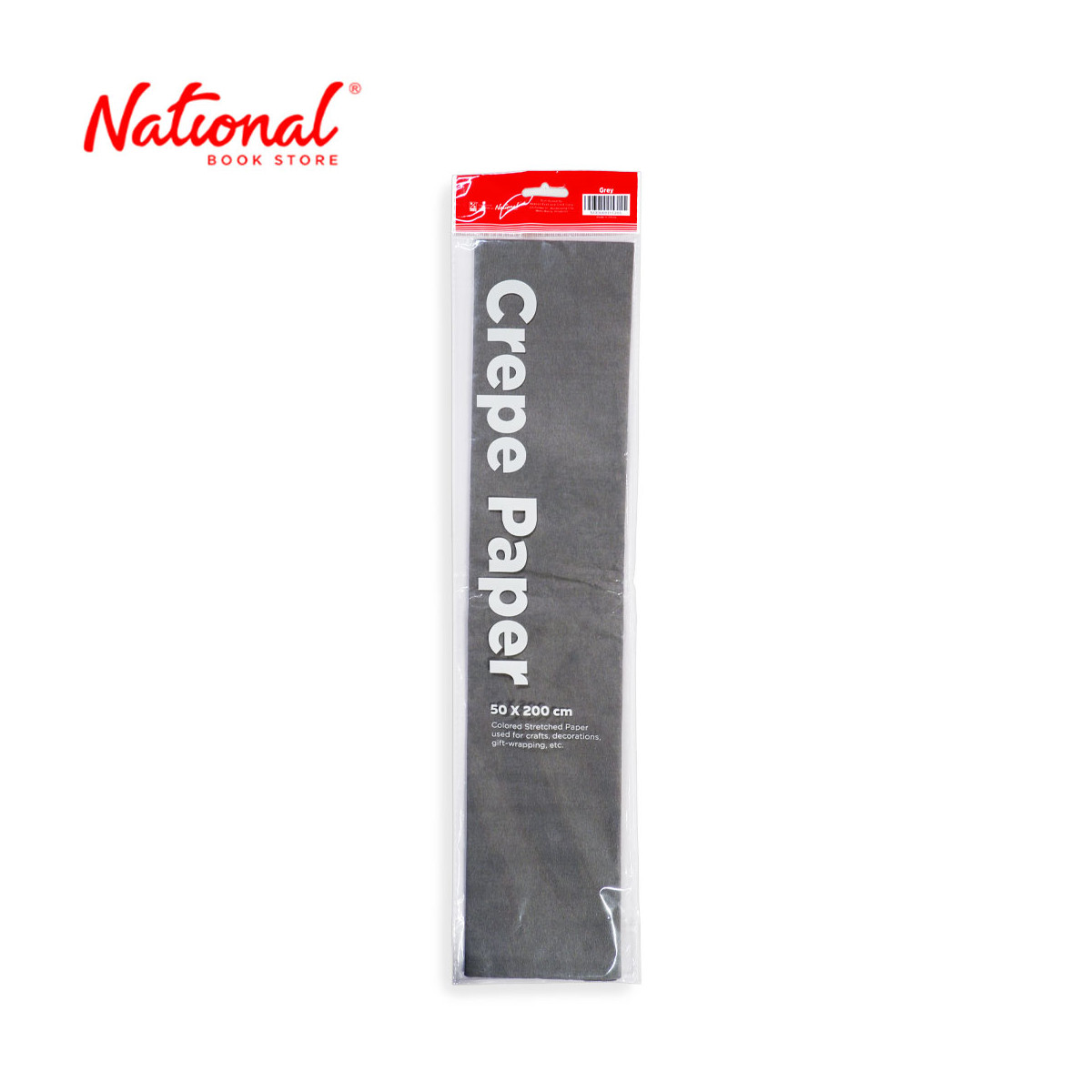 Best Buy Crepe Paper Gray 50x200cm - Arts & Crafts Supplies