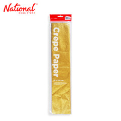 Best Buy Crepe Paper Metallic Gold 50x200cm - Arts & Crafts Supplies
