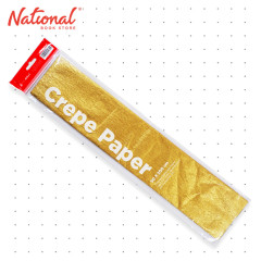 Best Buy Crepe Paper Metallic Gold 50x200cm - Arts & Crafts Supplies