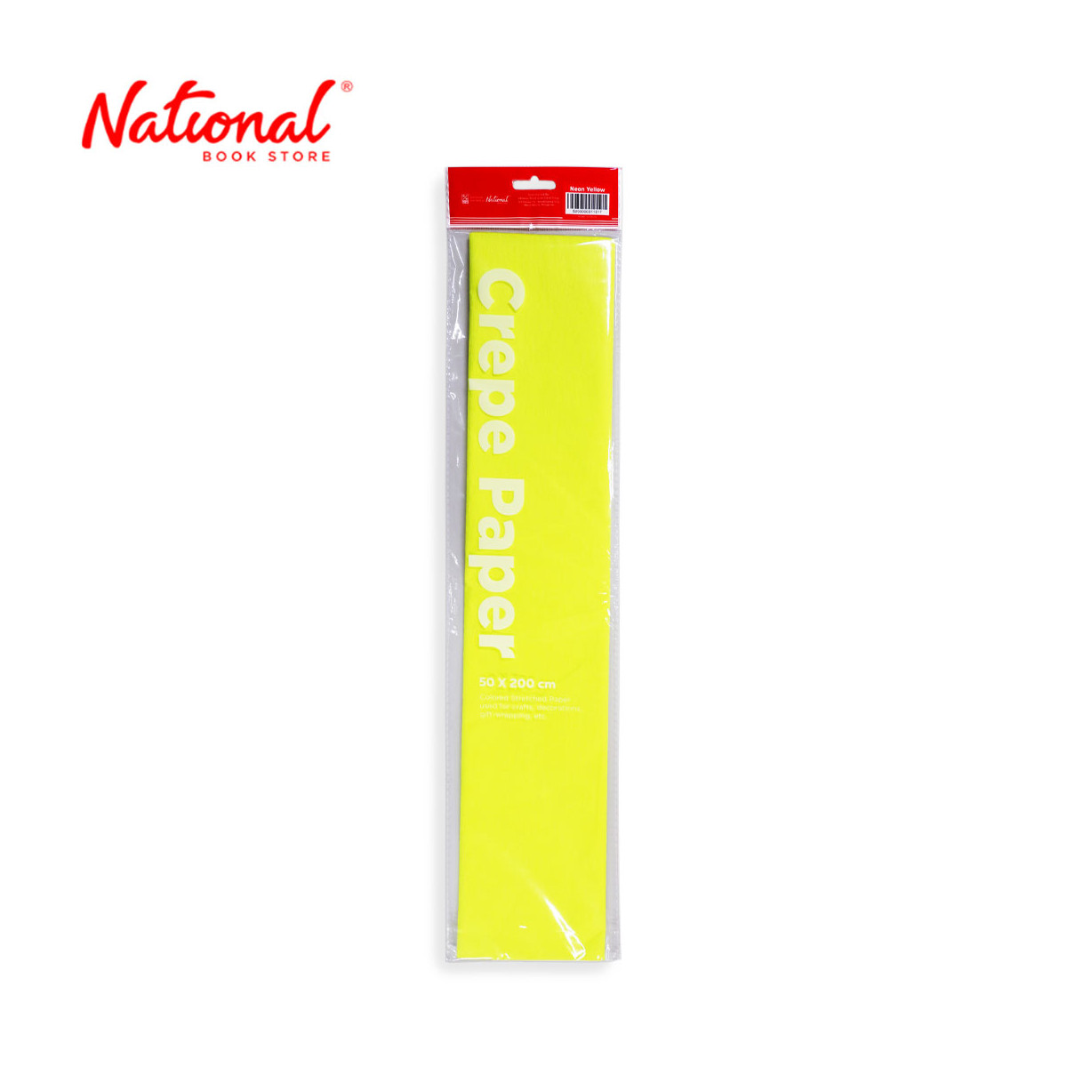 Best Buy Crepe Paper Neon Yellow 50x200cm - Arts & Crafts Supplies