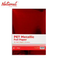 Best Buy Pet Metallic Paper 80Gsm 10's A4, Red - Arts & Crafts Supplies